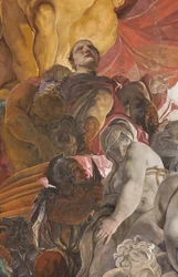 Giudice romano che condanna a morte le sante Apollonia, Lucia e Caterina d